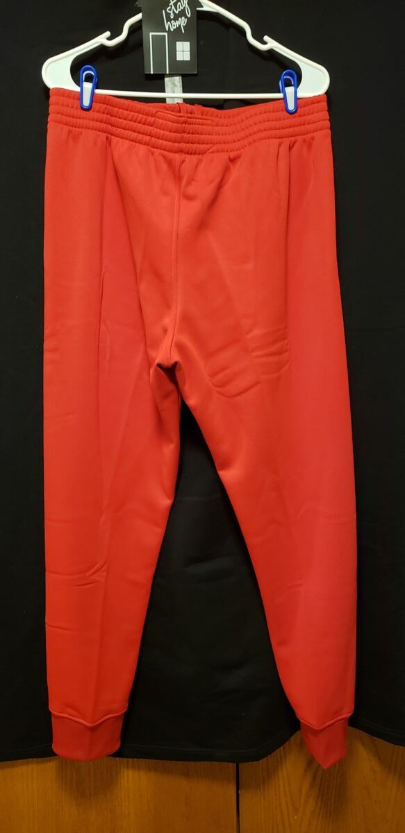 Adidas NBA Basketball Pants Mens XL Red Player Issued Drawstring Lightweight